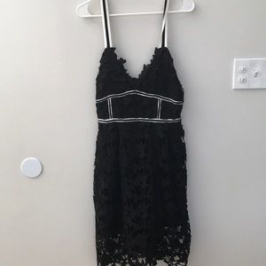 Design Lab black floral dress